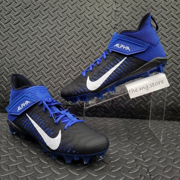 Nike Alpha Menace Pro 2 Mid Football Cleats Blue/Black BV3945-400 Men’s Size 13 - Picture 1 of 7